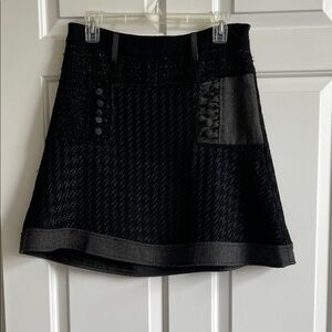 Desigual A-Line Skirt with Button Detail size 38 European